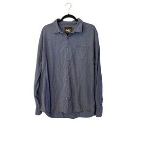 Howler‎ Bros Men’s XXL 2XL Flannel Plaid Button Up Long Sleeve Speckle Gray